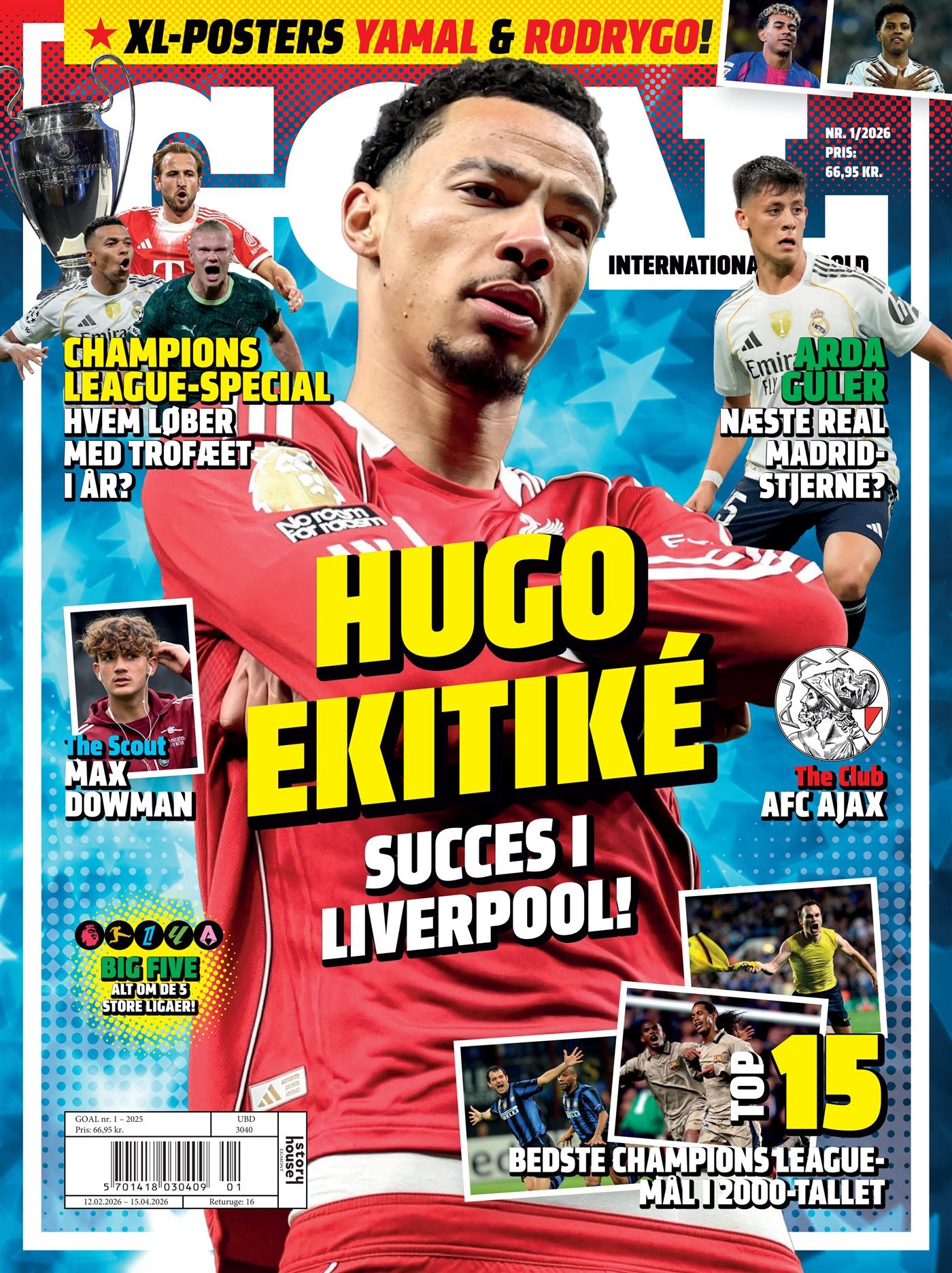 GOAL løbende abonnement - 12 numre