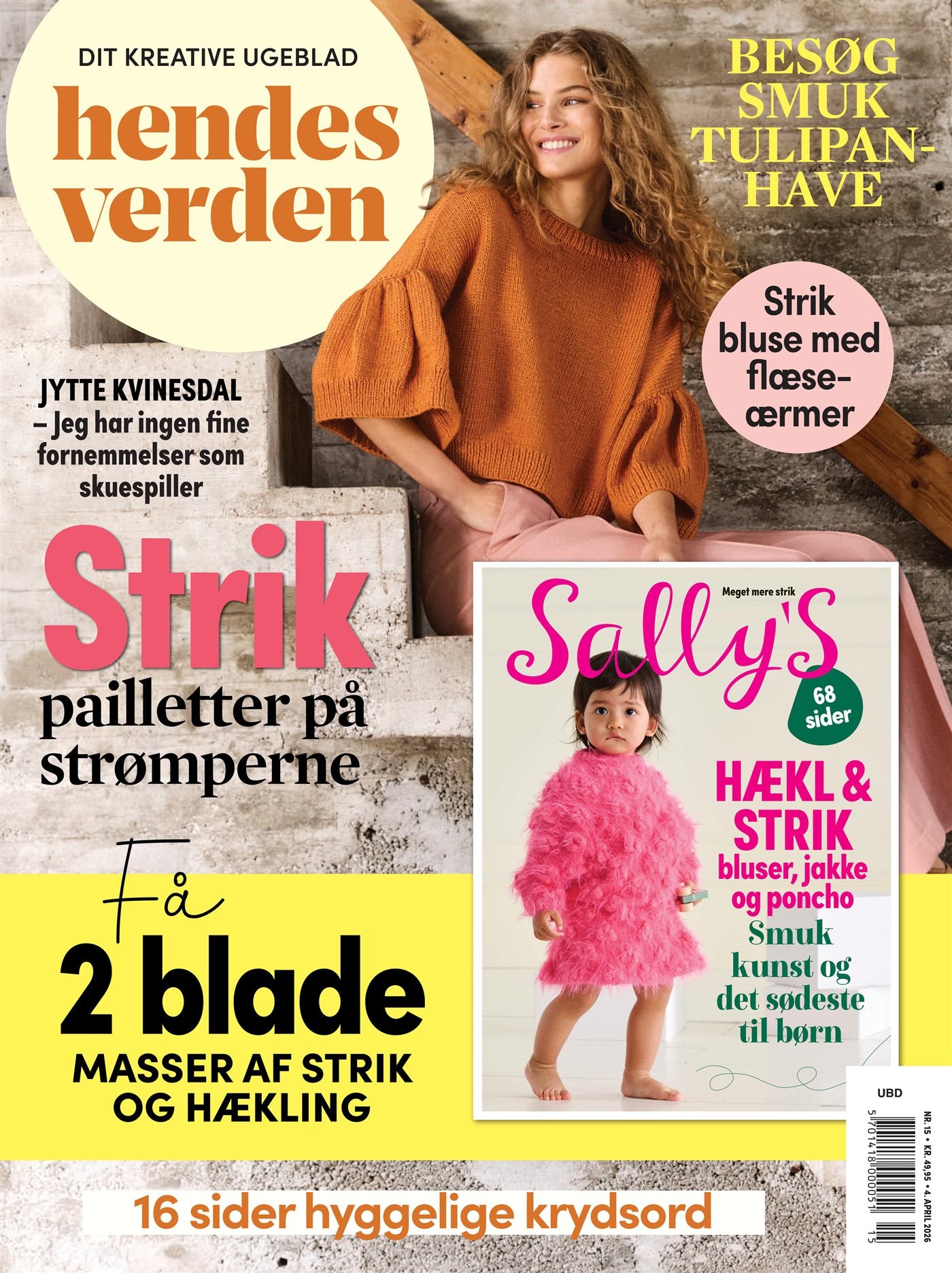 18 nr. af Hendes Verden & Strikkebogen SALT & TIMBER
