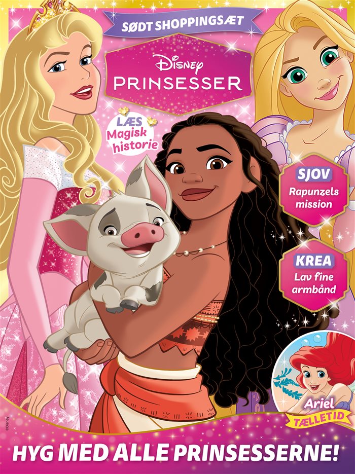 Disney Prinsesser magasin – abonnement med Ariel, Vaiana og Rapunzel