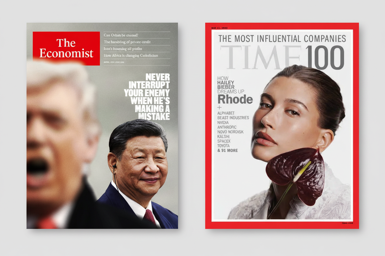 The Economist og TIME Magazine forsider – internationale magasinabonnementer hos MagsStudio.dk