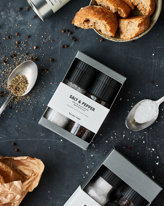Gaveaæske fra Nicolas Vahé – Organic Salt &amp; Pepper