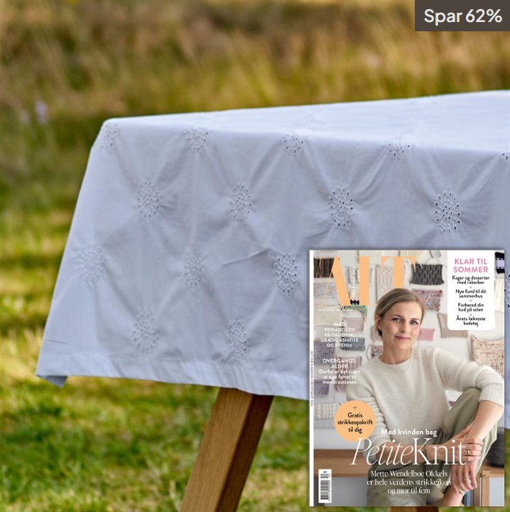 8 nr. af ALT for damerne & Dug med broderie anglaise