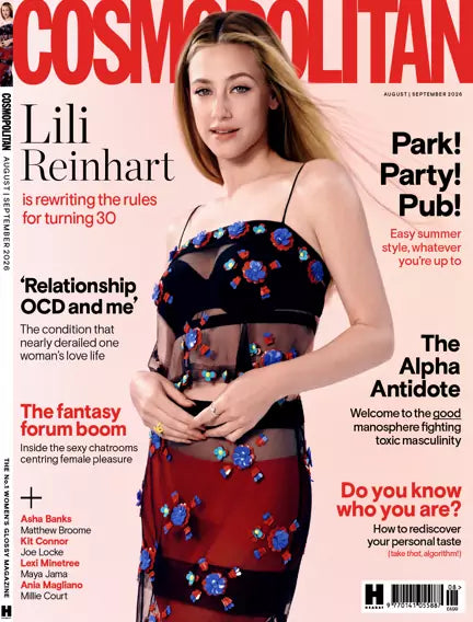 Cosmopolitan UK magazine med Lili Reinhart på forsiden