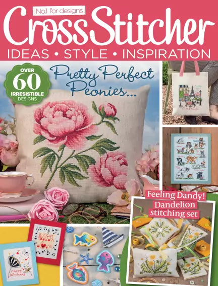 CrossStitcher magazine – britisk håndarbejdsmagasin med korsstingsmønstre