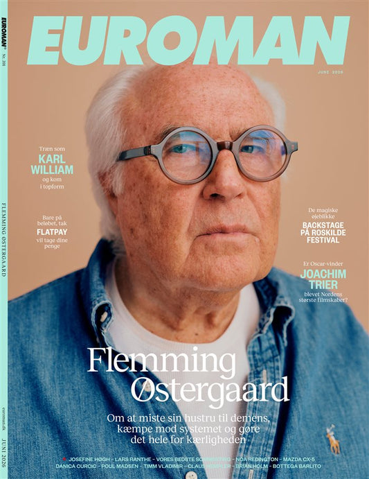 Forsiden af Euroman juni 2026 med Flemming Østergaard