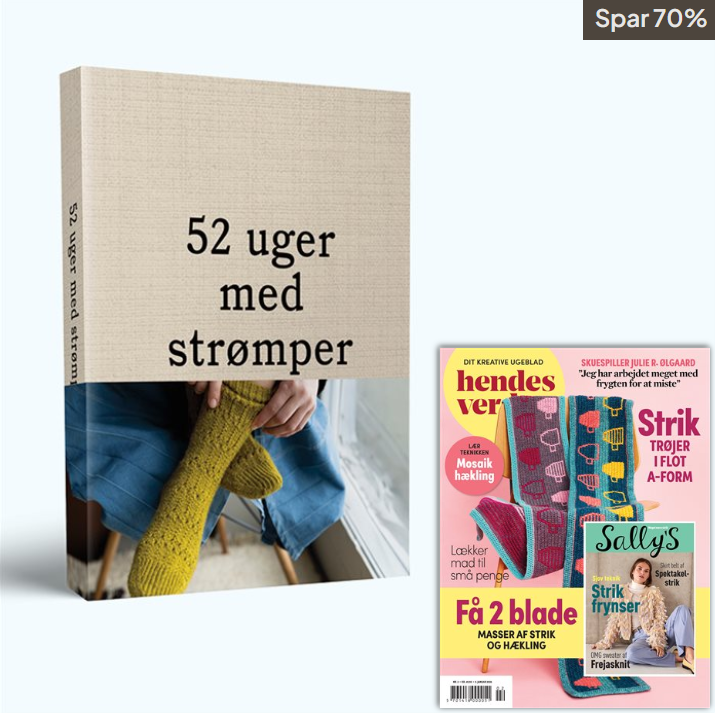 22 nr. af Hendes Verden & Bogen 52 uger med strik - vol 2