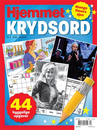 Hjemmet Krydsord 8 numre - Løbende abonnement