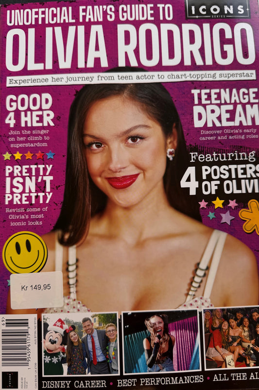 ICONS Fanbook magazine med Olivia Rodrigo