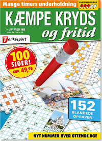 Kæmpe Kryds og Fritid - Abonnement