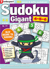 Sudoku Gigant 4-5-6 - gaveabonnement
