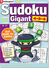 Sudoku Gigant 4-5-6 - gaveabonnement