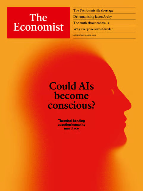 Forsiden af The Economist nr. 34 – tema: Could AI become conscious