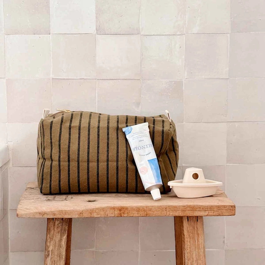 Toilettaske Vic – Tennis Sort / Oliven