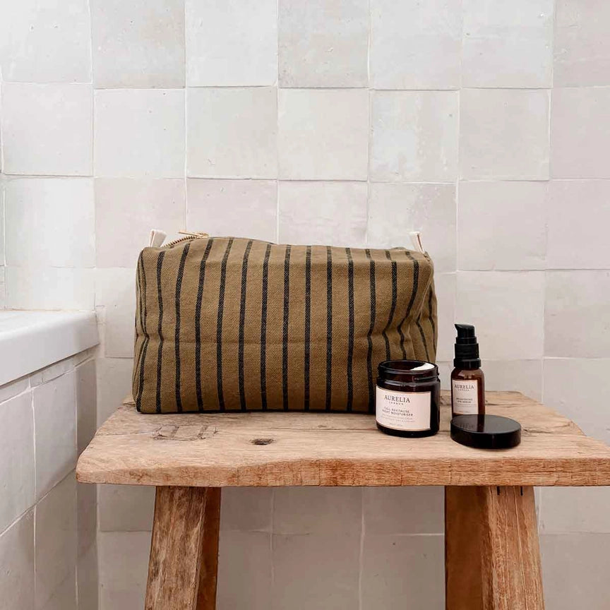 Toilettaske Vic – Tennis Sort / Oliven