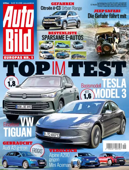 Auto Bild - Europas største bilmagasin og en af verdens mest læste bilpublikationer.