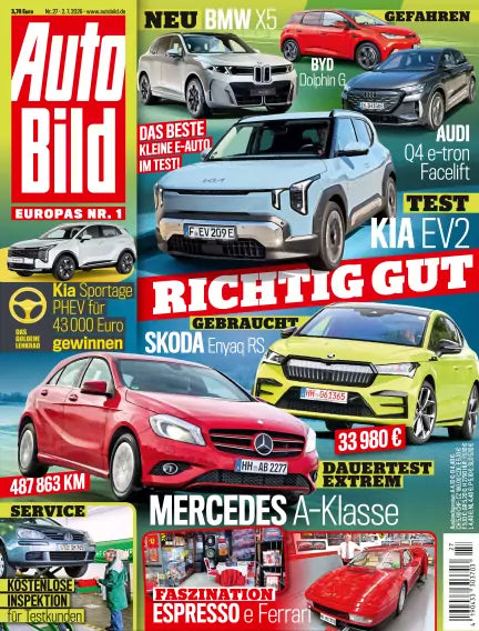 Auto Bild nr. 27 – bilmagasin med tests, nyheder og bilteknologi