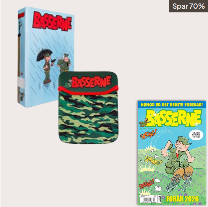 7 nr. af Basserne & iPad cover og samlemappe
