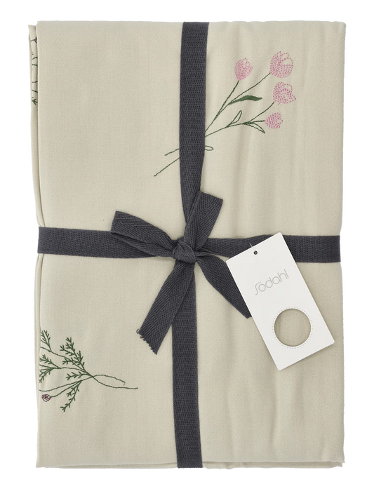 18 nr. af hendes verden & Södahl broderet dug