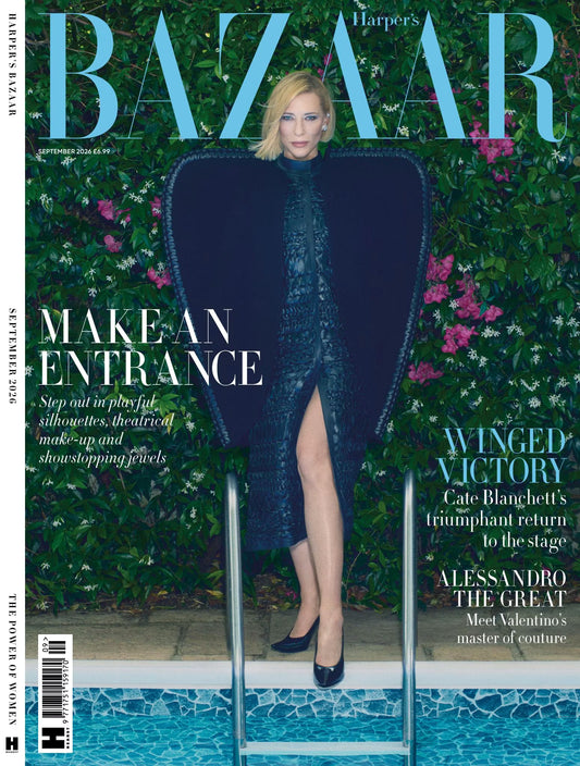 Harper’s Bazaar magazine med Winged Victory på forsiden