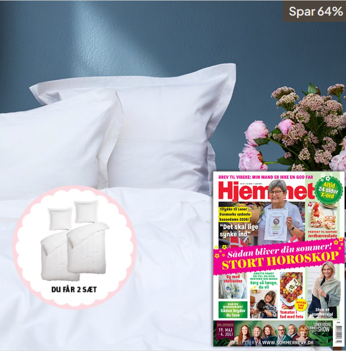 26 nr. af Hjemmet & Sengetøj Night & Day satin hvid