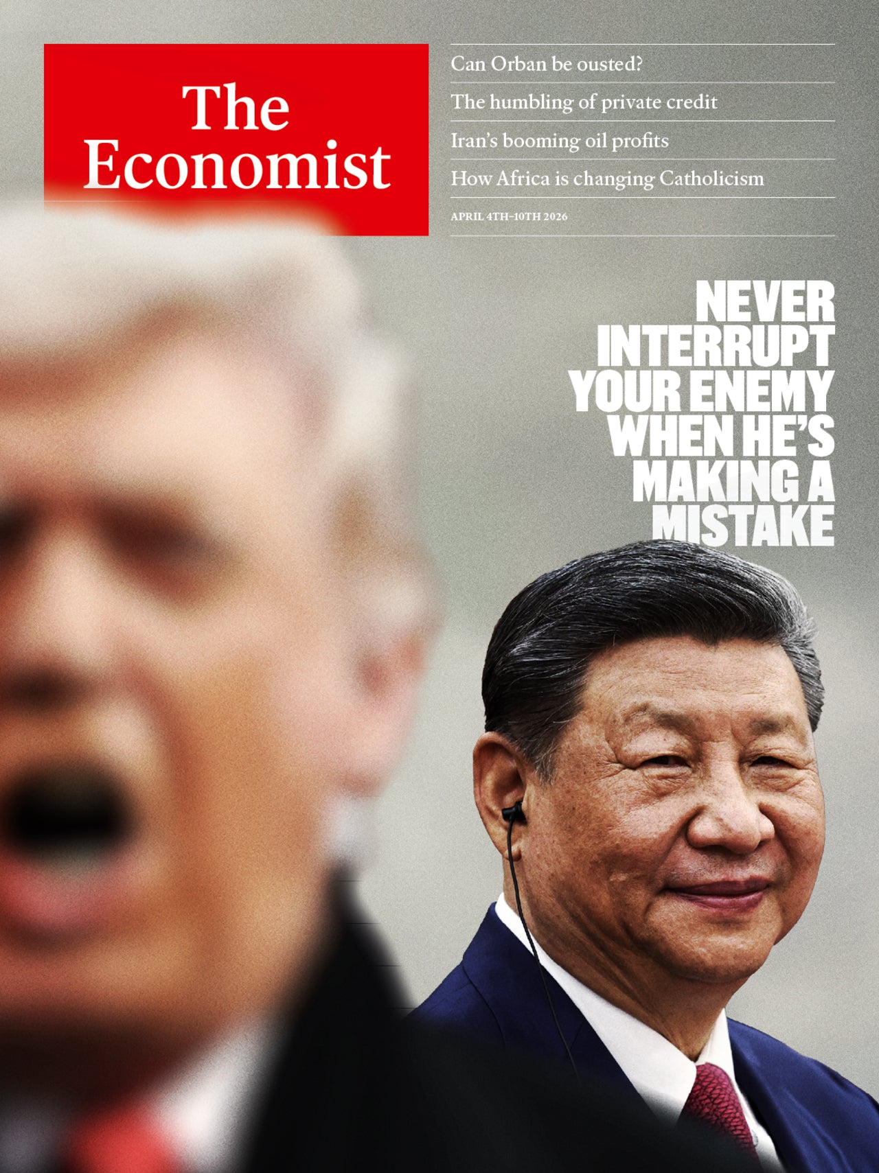 The Economist magasin forside – internationalt nyheds- og økonomimagasin